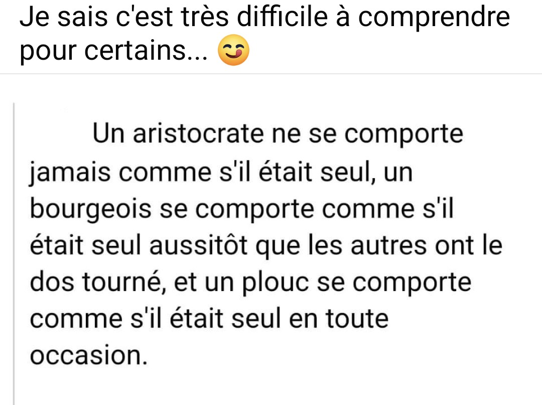 MonsieurNavaron's tweet image. On peut utiliser le mot aristocrate au sens second du terme, bien évidemment ! ! ☝️🥸😉 #beauf #plouc #LFIlahonte #humour #parlementaires #AssembleeNationale