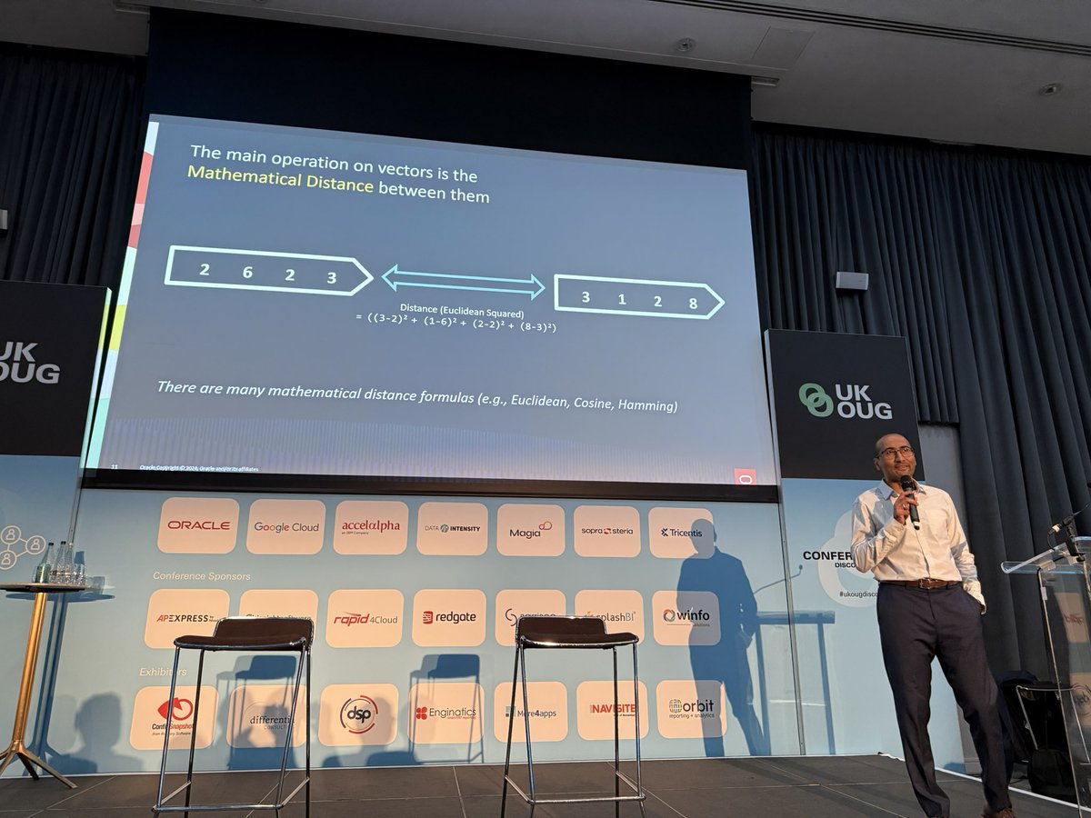 Zahid Anwar (@zeddba) on Twitter photo “Oracle Technology Keynote: Enabling Generative AI with AI Vector Search” by Shasank Chavan at #UKOUGDiscover24
<a href="/UKOUG/">UK Oracle User Group</a> “Oracle Technology Keynote: Enabling Generative AI with AI Vector Search” by Shasank Chavan at #UKOUGDiscover24
<a href="/UKOUG/">UK Oracle User Group</a>