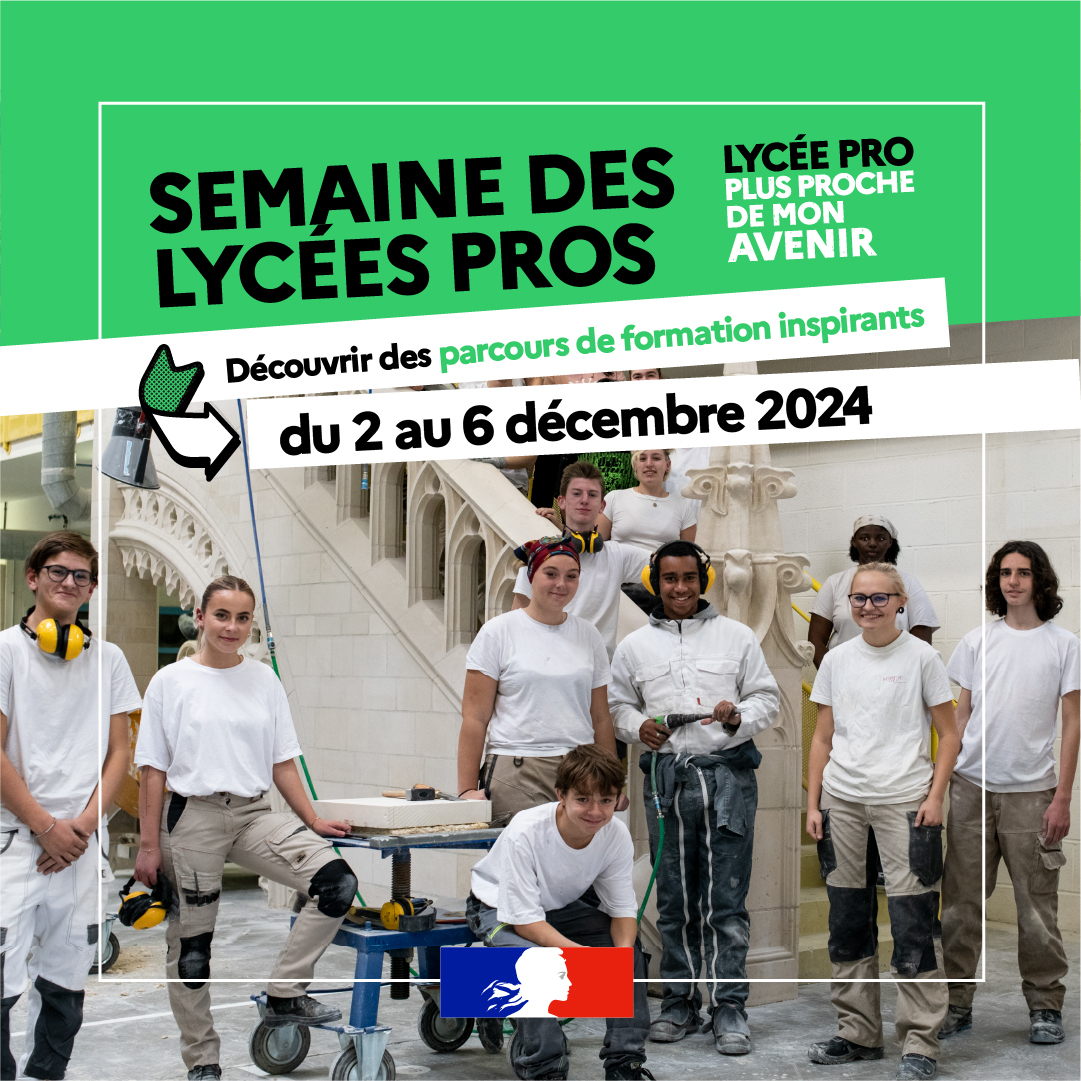 Semaine des lycées professionnels | Jusqu'à vendredi, découvrez dans toutes les académies les métiers de la voie professionnelle et les parcours de réussite. De nombreux événements sont organisés. Pour en savoir + 👉 education.gouv.fr/semaine-des-ly…