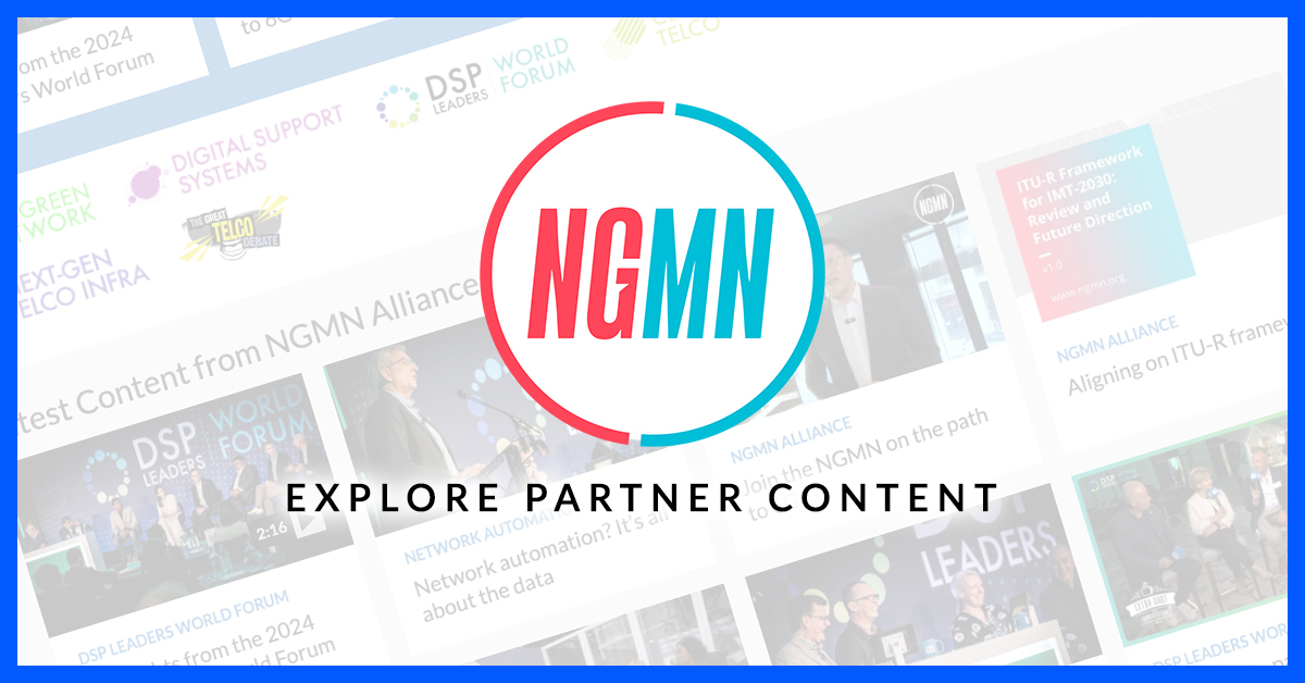 TelecomTV's tweet photo. Head to the @NGMN_Alliance’s Network Partner page on TelecomTV to find out about next-gen network infrastructure, service platforms and devices, all in one place ☞ https://t.co/qHS4afoAgT #Telecom #6G #GreenNetwork #vRAN #Connectivity https://t.co/MMBpCCYfz5