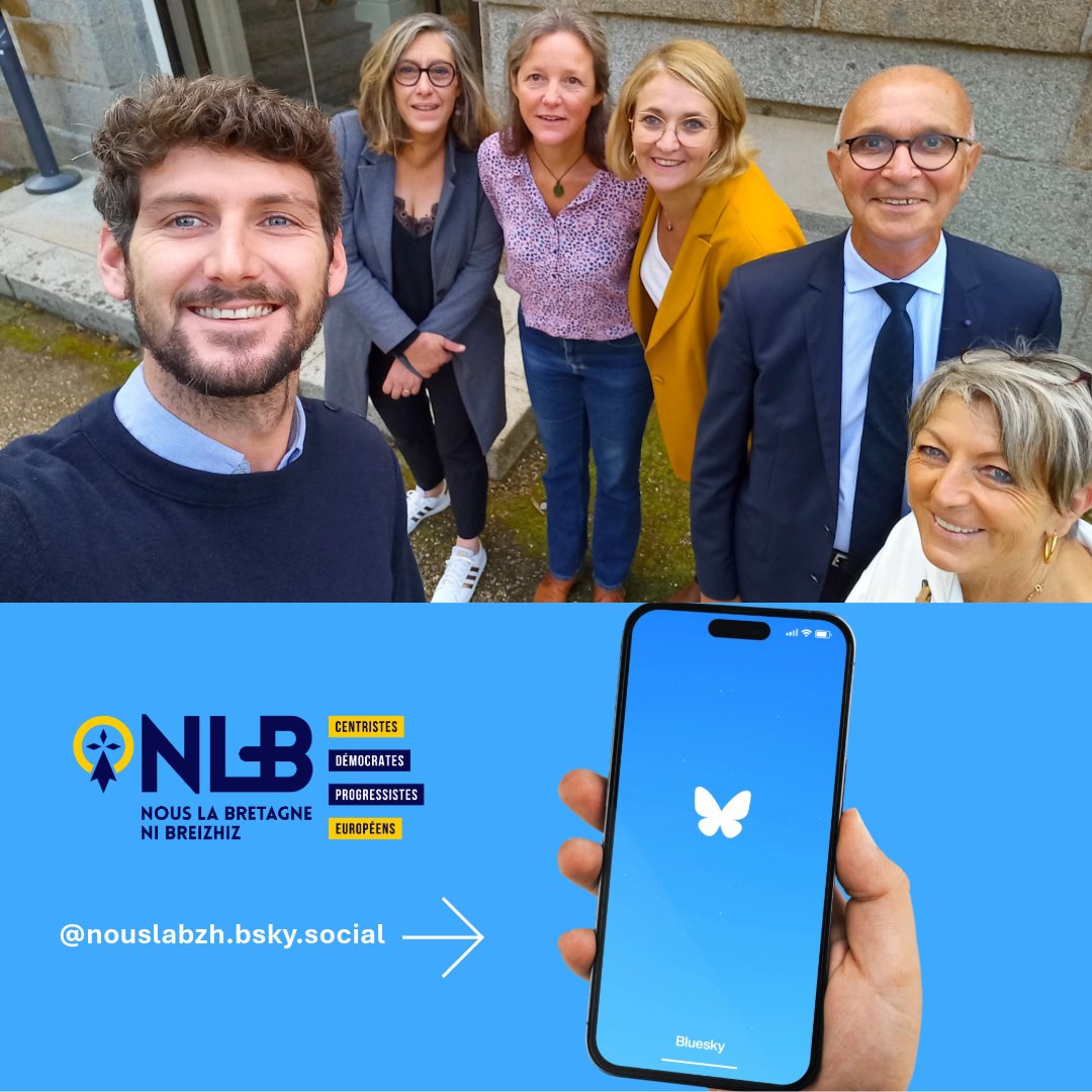 Le groupe ouvre son compte bluesky
Suivez notre activité au Conseil régional de #Bretagne @nouslabzh.bsky.social
#BSKY