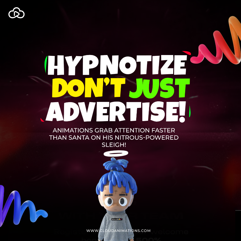 Cloudanimatio's tweet photo. Stop Selling, Start Hypnotizing. 🏆 Because plain old discounts don’t cut it anymore. It’s time to turn casual scrollers into cart-stuffing maniacs.   

Holiday special: Get a 2D animated teaser for just $99!  https://t.co/60t9si9pmb 

#BFCM #cloudanimations #animationthatsells https://t.co/9FKjjaEjh1