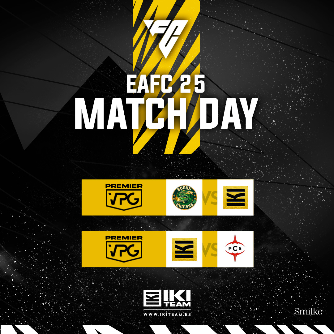 IKI Team (@ikiteam) on Twitter photo ⚽️𝐌𝐀𝐓𝐂𝐇 𝐃𝐀𝐘⚽️
🏆 <a href="/VPGEurope/">Virtual Pro Gaming | Europe</a> // Elite A
🆚 <a href="/BonusHuntersFC/">Bonus Hunters</a> // ⏰ 21:45h
🆚 <a href="/SymphonyProClub/">LWG Symphony</a> // ⏰ 22:15h
#TeamIKI | #WeAreIKI 💛 ⚽️𝐌𝐀𝐓𝐂𝐇 𝐃𝐀𝐘⚽️
🏆 <a href="/VPGEurope/">Virtual Pro Gaming | Europe</a> // Elite A
🆚 <a href="/BonusHuntersFC/">Bonus Hunters</a> // ⏰ 21:45h
🆚 <a href="/SymphonyProClub/">LWG Symphony</a> // ⏰ 22:15h
#TeamIKI | #WeAreIKI 💛