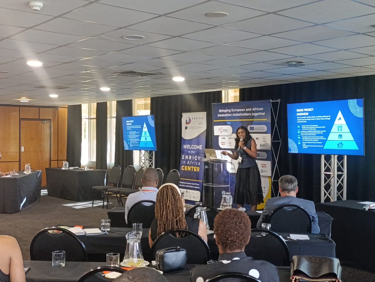 hapaSpace's tweet photo. Hapa Space sharing the success story of SEADE at the Department of Science and Innovation 2024 edition of the Science Forum. The Enrich in Africa Center is running a side event

#seade
#hapaspace
#hapaimpact https://t.co/0duXO8MzPC