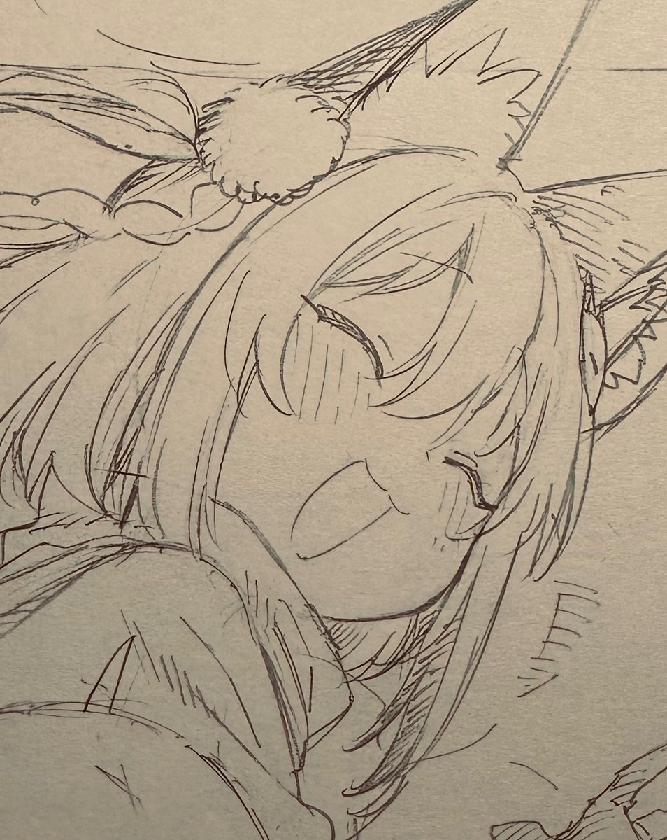 下書きをしています 