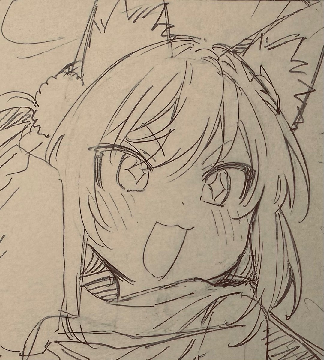 下書きをしています 