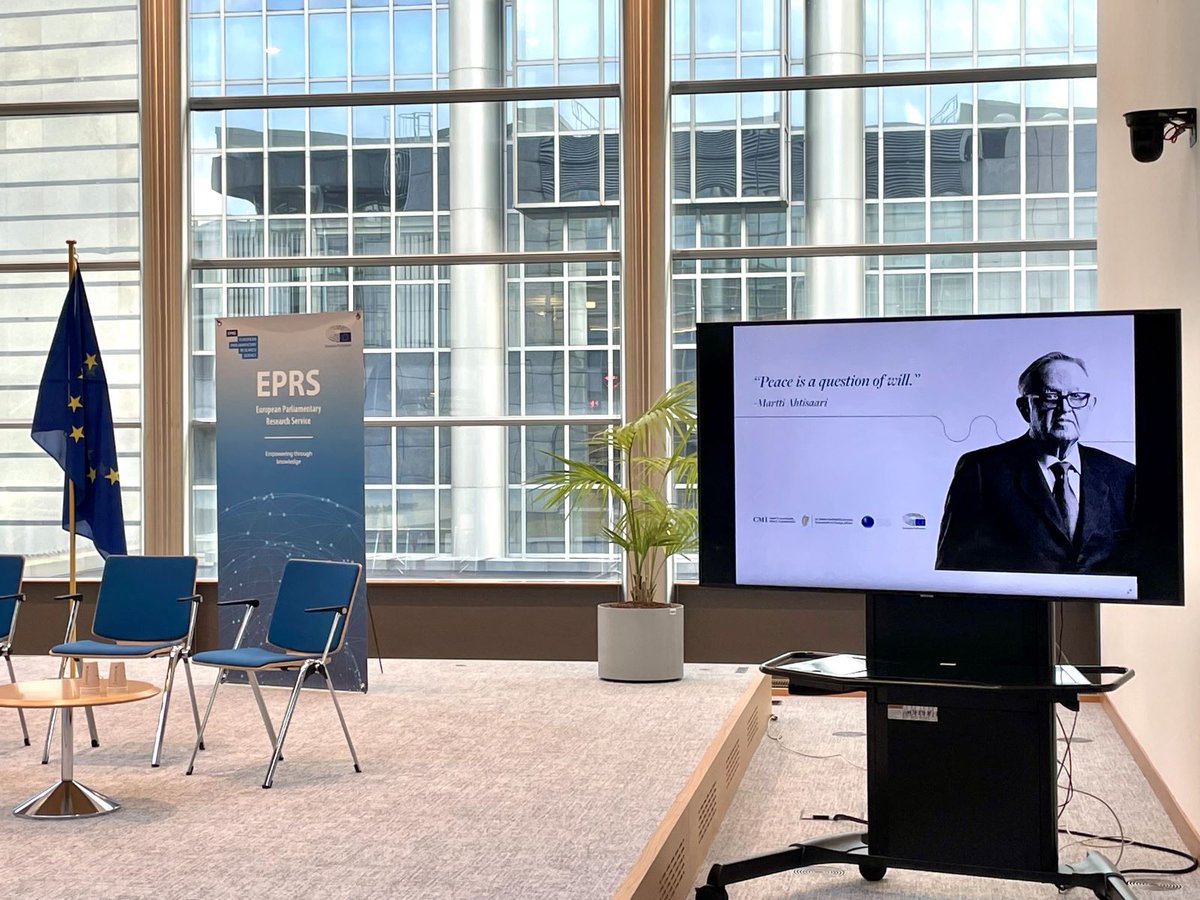CMI – Martti Ahtisaari Peace Foundation (@cmioffice) on Twitter photo Martti Ahtisaari Legacy Seminar about to begin at the European Parliament in #Brussels. Conversations about peace are urgently needed as the space for it has narrowed. <a href="/EP_DEG/">EP Democracy Support</a> <a href="/FinlandinEU/">Finland in EU</a> @irelandrepbru #peaceisaquestionofwill #ahtisaarilegacy Martti Ahtisaari Legacy Seminar about to begin at the European Parliament in #Brussels. Conversations about peace are urgently needed as the space for it has narrowed. <a href="/EP_DEG/">EP Democracy Support</a> <a href="/FinlandinEU/">Finland in EU</a> @irelandrepbru #peaceisaquestionofwill #ahtisaarilegacy