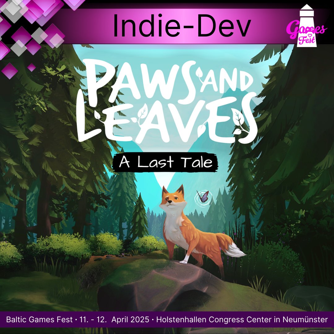 BalticGFest's tweet photo. @grownarts will be at the Baltic Games Fest and present their game @pawsandleaves, which combines meaningful storytelling with engaging gameplay.

You can support the development of the game on:  https://t.co/GIYjMwZEhz 😊

#balticgamesfest #indiedev
#indiegames #gaming https://t.co/hjoSDn5Ndx