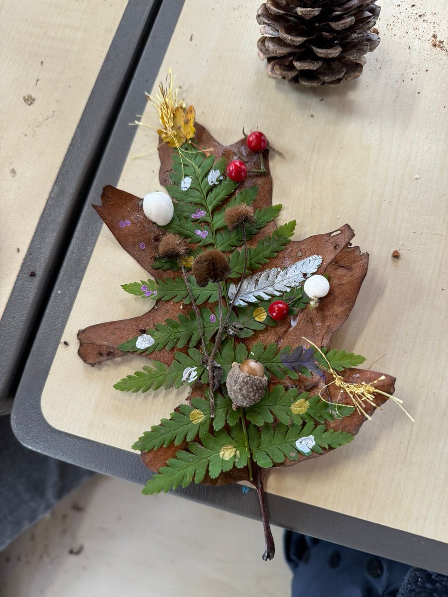 We made some wonderfully #festive nature crafts at our family craft event this weekend 🎄❄️

#TheHive #EppingForest #NatureCrafts #NatureIsOurClassroom #WalthamForest