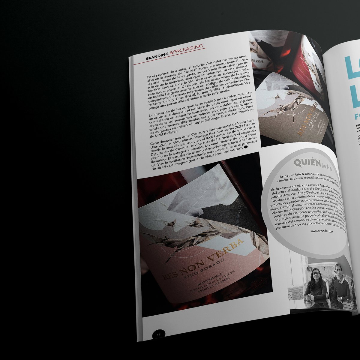 armoder1's tweet image. la @RevistaInfopack ha dedicado un artículo en su ultima edición, al diseño que hemos desarrollado en Armoder para los vinos Res Non Verba. Agradecemos a Bodegas Sidl por confiar en nuestro estudio Armoder y a la revista por destacar nuestro proyecto. lnkd.in/eXYm6niH