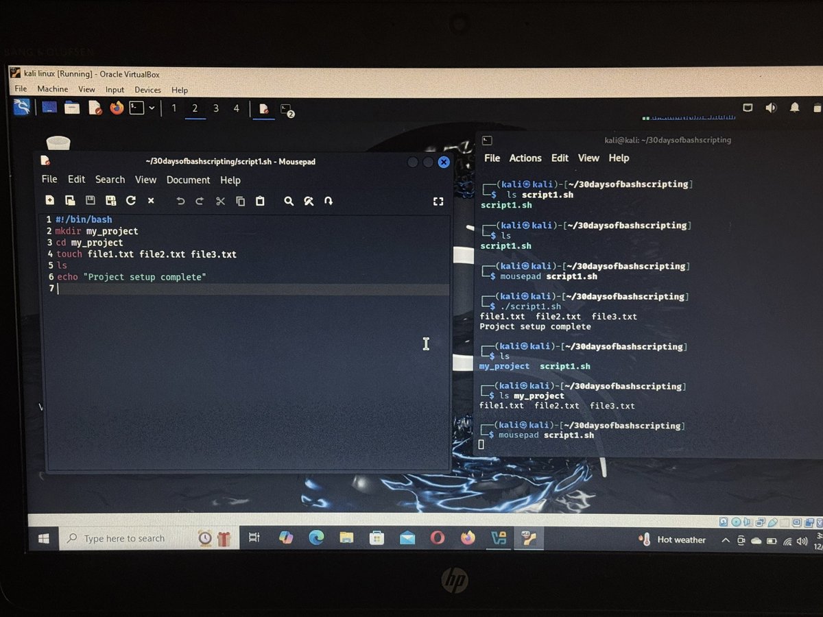 Tolorunjusegun's tweet image. @akintunero @l4_n1n4_  

Created a new directory and name it and gave it permission 
30 days of bash scripting. 
 I tried to understand commands like ls,touch, cd and also mkdir for scripting 
I hope I continue more. 
Day 1 done 
#30daysofbashscripting