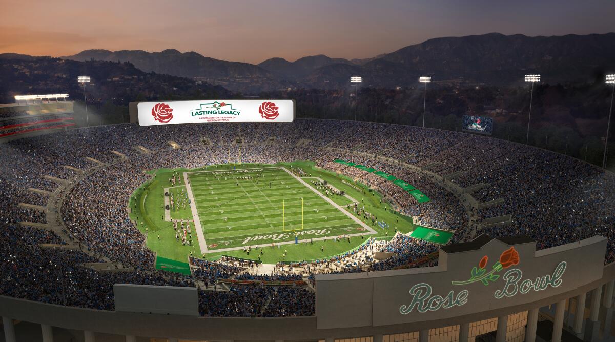 The Rose Bowl has announced $80M in upgrades, several of which have been completed:

• New sound system
• Field level club seats
• Iconic sign refurbished
• Cell service enhancement
• New student standing area

The entire campaign is set to be finished by the 2028 Olympics.