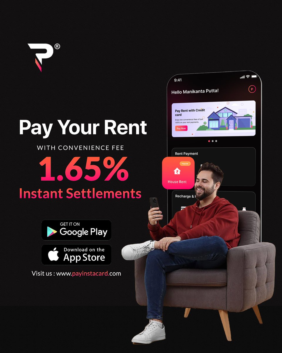 payinstacard's tweet photo. Pay your rent effortlessly using your credit card with just 1.65% convenience fee—the lowest in the market! Experience instant settlements to your landlord. Download the app now, available on Android and iOS.

Download : https://t.co/0SNQ0kqCTj https://t.co/q5DMR8n6Qw