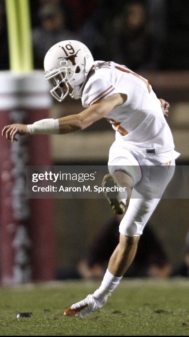 Justin Tucker wearing a visor in 2009. 

What would you think of an NFL kicker wearing a visor in-game?