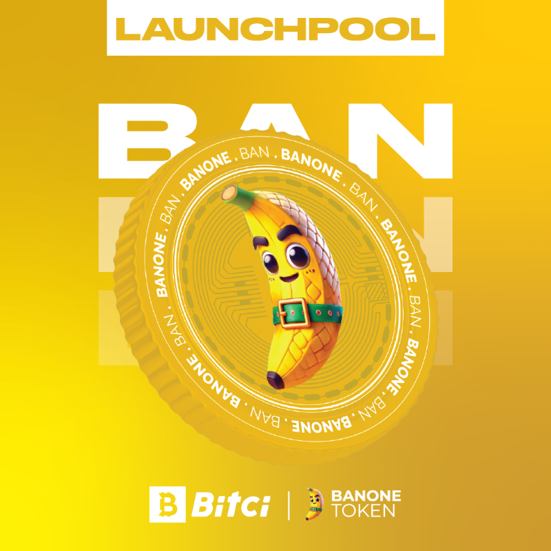 safebitcom's tweet photo. Bitci Launchpool’da BANONE (BAN) Farming Başlıyor! 🍌
❗Maksimum katılımcı: 300 Kişi
💎VIP Launchpool
🔐 Stake Süresi: 60 Gün
🗓️ Listeleme Tarihi: 9 Aralık • 15.00
🔒 Maximum Stake: 10.000 USDT
⤵️ Detaylar için görsele tıkla!