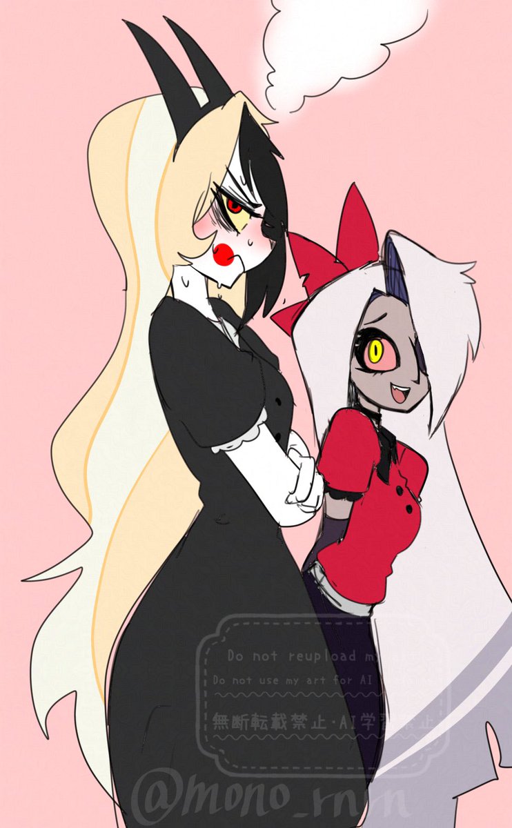 こういうのも見たい🌈🎀　#chaggie #HazbinHote