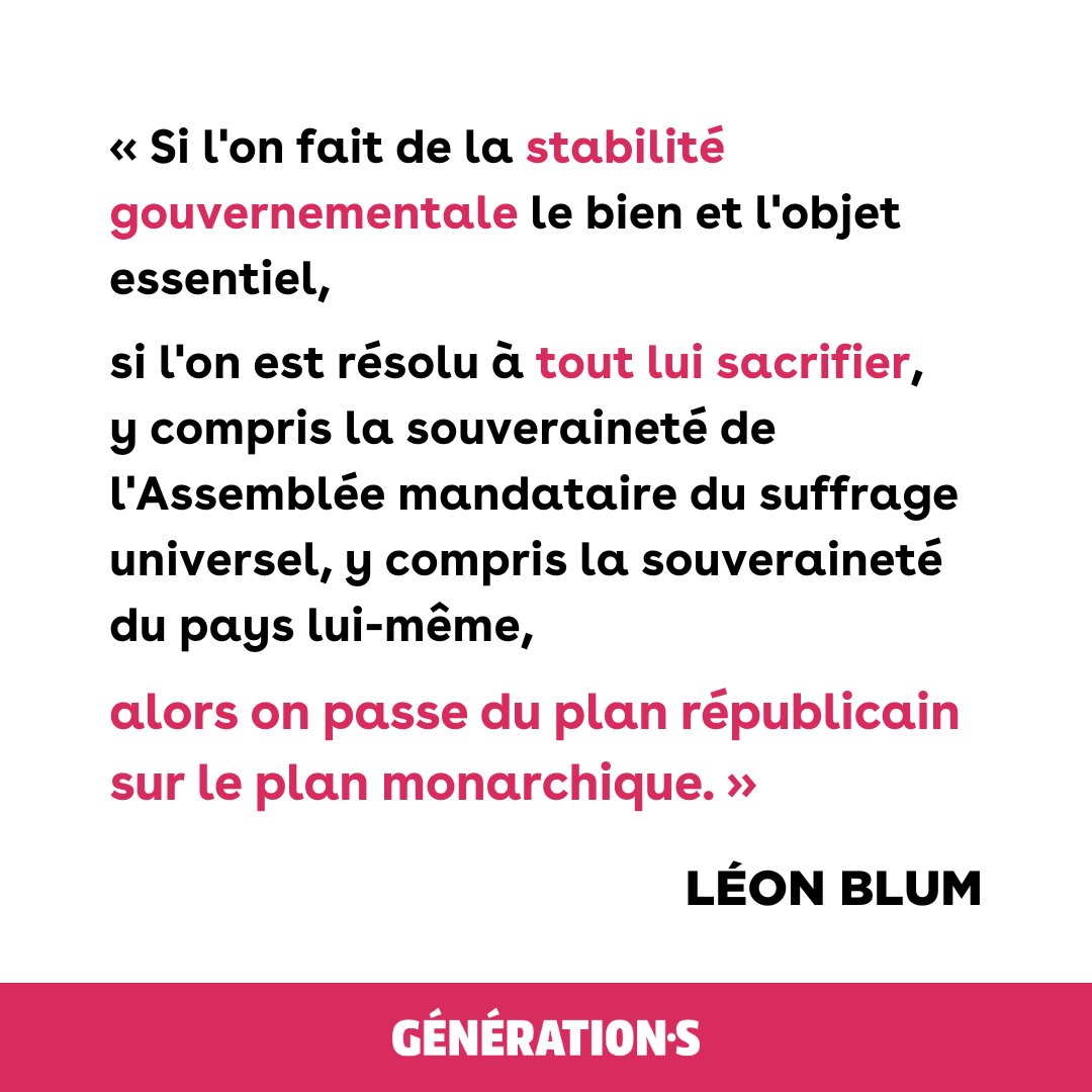 Seule la légitimité populaire fonde la légitimité à gouverner.

#Censure