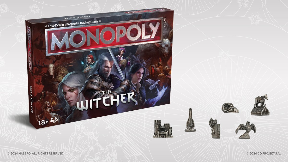 Sometimes there's monsters, sometimes there's money. Rarely both. 😈

Join the hunt for victory in Monopoly: The Witcher — trade monsters, build houses and manors, leverage Law of Surprise and try to be the last player with coins in your pouch! 💰

Monopoly: The Witcher is now