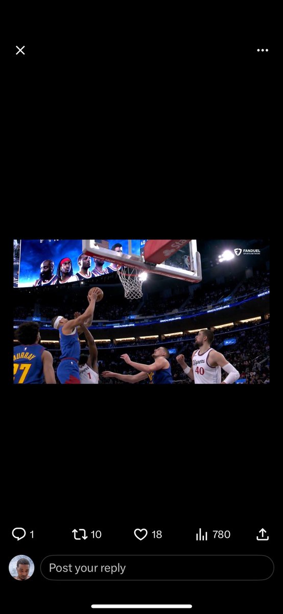 _talented10's tweet photo. @SkyBetsTheOver @FLAWLESLIKEDREI Harden never touched the ball https://t.co/LbfUdCqtjJ