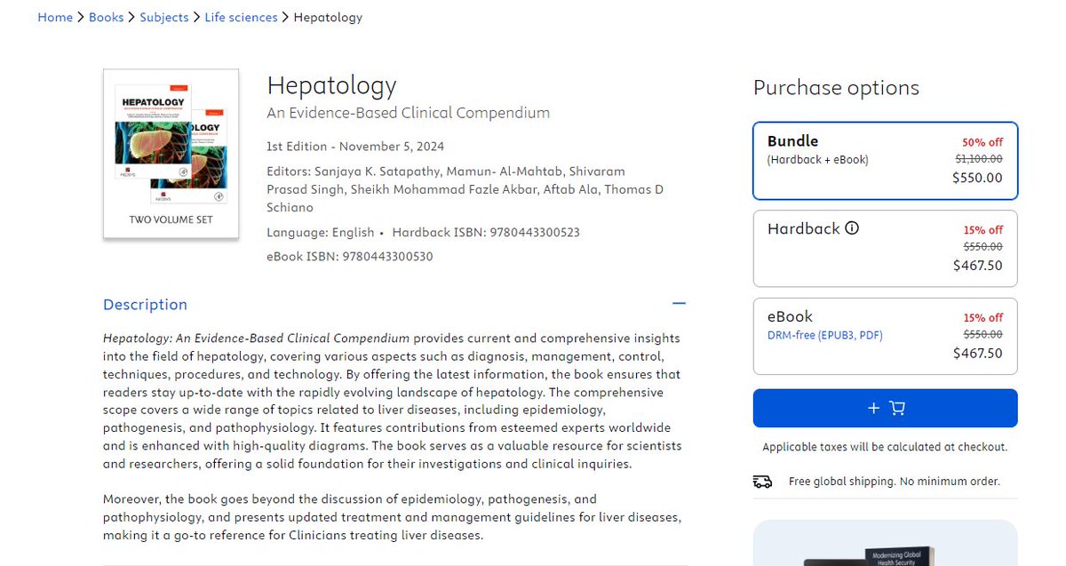 Volume 1&amp;2 are now available! 
Hepatology: An Evidence-Based Clinical Compendium. Ensures that readers stay up to date with the rapidly evolving landscape of hepatology. 
Grab yours today!