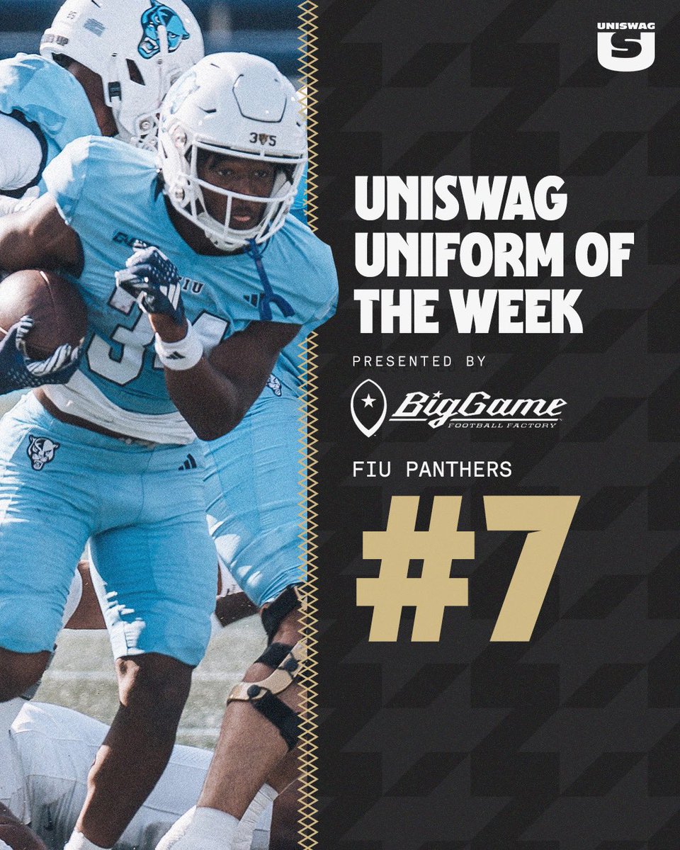 UNISWAG Week 14 Uniform of the Week Countdown presented by <a href="/BigGameUSA/">Big Game USA</a> 

#7 <a href="/FIUFootball/">FIU Football</a> 

#uniswag