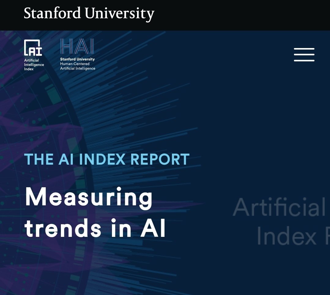 Stanford Üniversitesi 📊 2024 Yapay Zeka Endeksi Raporu yayımlandı!
YZ dünyasında en güncel gelişmeleri öğrenmek için bu kapsamlı raporu inceleyin. 🚀
#AI #Teknoloji #YapayZeka
aiindex.stanford.edu/report/