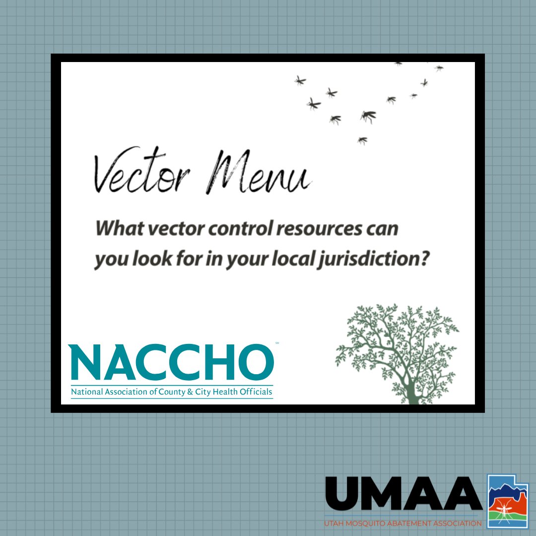 UtahMosquito's tweet photo. @NACCHOalerts is offering up a vector control "menu"! If you're looking to build up your local vector control program's capacity, or if you're looking to add some new ideas to your program, check in out! 👇https://t.co/LjECibncCs
#vectorcontrol #Mosquito #publichealth https://t.co/9FydgizafE