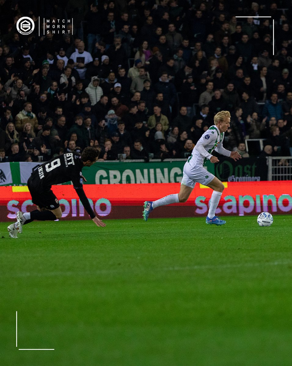 fcgroningen's tweet photo. Klasse pot, Thijmen! 🫡

#GROWIL | @MatchWornShirt https://t.co/TIrvDMnopz