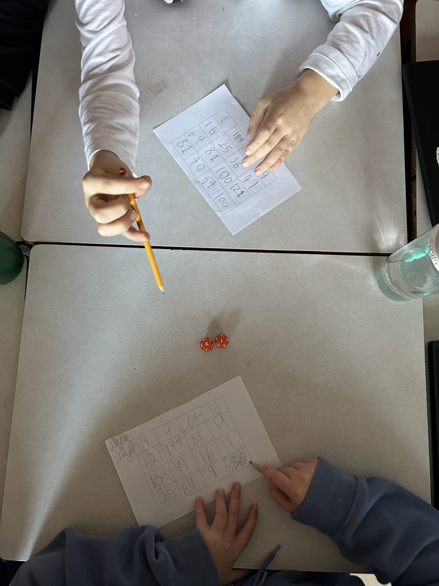 Played a fun game of square numbers, thanks to #lovemaths for the idea! <a href="/HollandrdHRCE/">Holland Road Elementary</a>