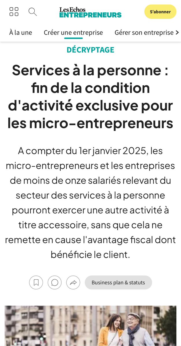 Xavier Delpech (@xavier_delpech) on Twitter photo Les micro-entrepreneurs cette semaine à l’honneur dans <a href="/LesEchosLEE/">Les Echos Entrepreneurs</a>
A lire mon commentaire "Services à la personne : fin de la condition d'activité exclusive pour les micro-entrepreneurs" (obs. ss Décr. n° 2024-851 du 25 juill. 2024) entrepreneurs.lesechos.fr/creation-entre… Les micro-entrepreneurs cette semaine à l’honneur dans <a href="/LesEchosLEE/">Les Echos Entrepreneurs</a>
A lire mon commentaire "Services à la personne : fin de la condition d'activité exclusive pour les micro-entrepreneurs" (obs. ss Décr. n° 2024-851 du 25 juill. 2024) entrepreneurs.lesechos.fr/creation-entre…