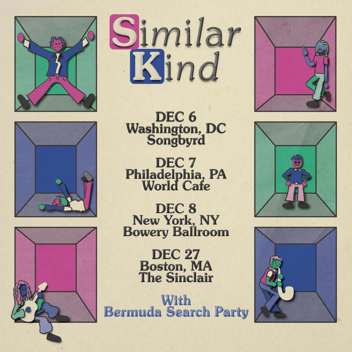 TOUR STARTS THIS WEEK !! with bermuda search party // COME HANG!! 💛🪩✨

similarkind.net/tour