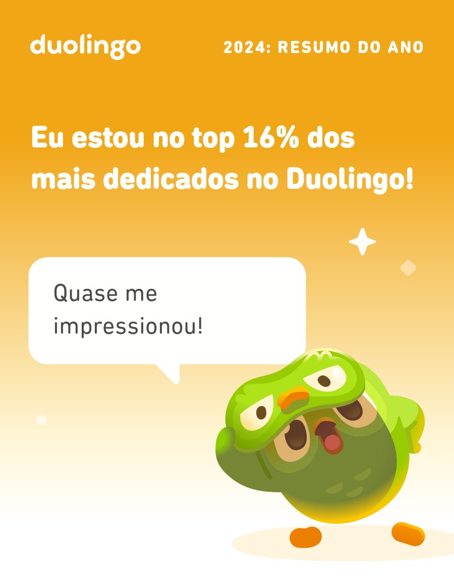 Veja quanto eu aprendi no Duolingo em 2024! #Duolingo365