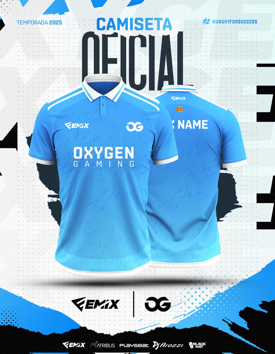 Oxygen Gaming (@gamingoxygen) on Twitter photo ¡Os presentamos nuestra camiseta oficial para 2025 de la mano de <a href="/Emix_Gaming_/">EmixGaming</a>! 💙
Un diseño especial a la altura del año que tenemos por delante.
✅ Ya la podéis adquirir desde nuestra web: lc.cx/rMkRBE
#HungryForSuccess ¡Os presentamos nuestra camiseta oficial para 2025 de la mano de <a href="/Emix_Gaming_/">EmixGaming</a>! 💙
Un diseño especial a la altura del año que tenemos por delante.
✅ Ya la podéis adquirir desde nuestra web: lc.cx/rMkRBE
#HungryForSuccess
