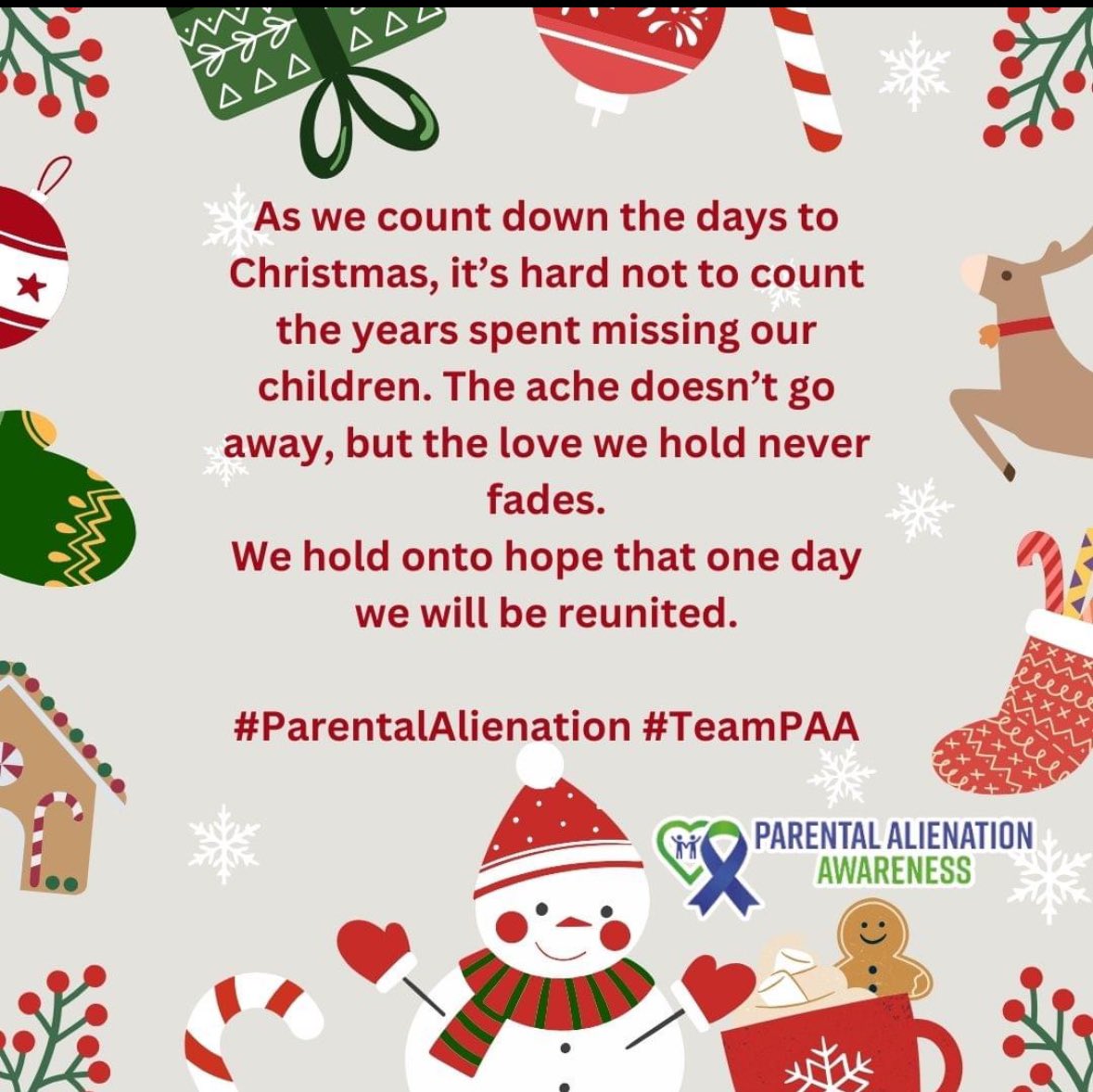 2nd December 2024
Please share with us, this 2nd advent calendar message #ParentaAlienation #Christmas #raisingawareness #domesticabuse