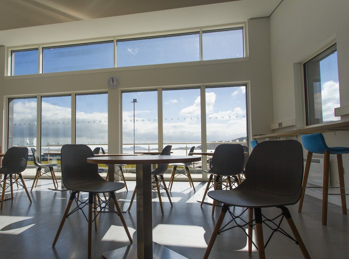 BRRAirport's tweet photo. Opening tomorrow is a new café at Barra airport overlooking the beach runway. Serving tasty treats and delicious specials using local ingredients, why not pop in and try it for yourself? #newcafe #barra #airportcafe https://t.co/U09ibqN9Ct