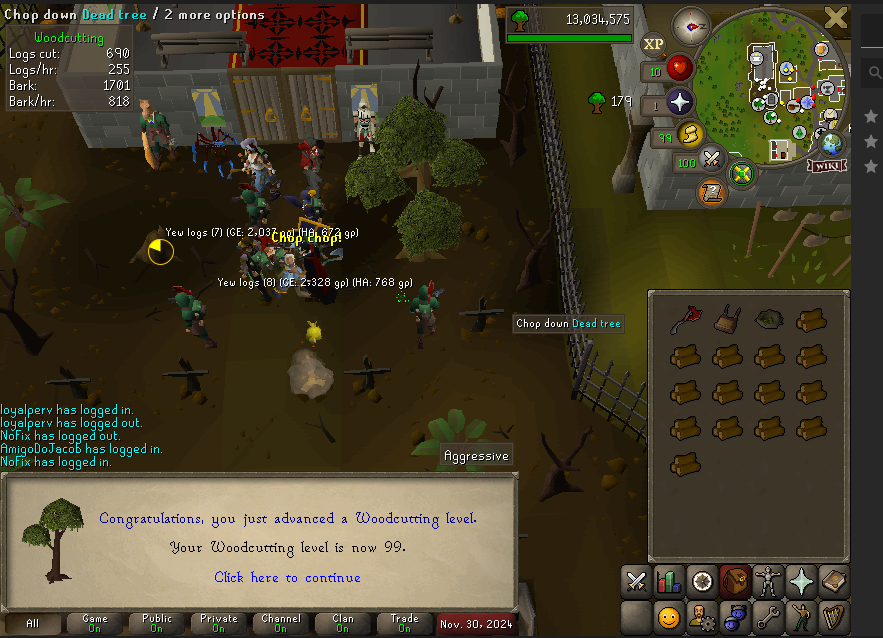 ZenGatherer's tweet photo. 99 WC! 4th 99 on the Skiller.

Still doing Yews hoping I can get the whistle to turn my beaver into a cute fox! https://t.co/2PwkasWoJx