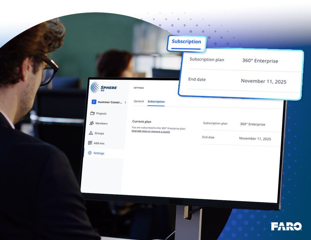 We’ve added a brand-new  enhancement in the #SphereXG Dashboard! #Workspace admins can now access critical #subscription details anytime and easily view your plan type and subscription end date. This page is only available for Sphere XG plans (not visible to HoloBuilder users).