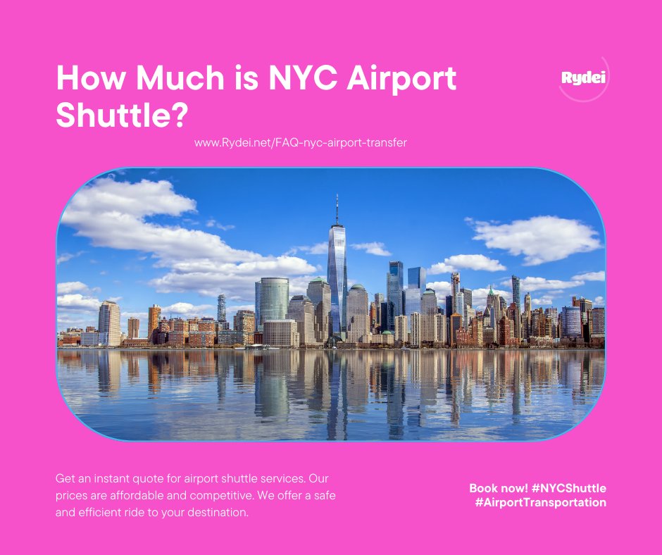UsaRyde's tweet photo. How much is NYC airport shuttle?

https://t.co/KQB0E3mS4f
https://t.co/DUaLasEKDS

Discover affordable and convenient ways to get from JFK to Midtown Manhattan:

1. **Public Transportation:**
   - Take the AirTrain to Jamaica Station and 

 #JFKtoNYC #TravelOptions https://t.co/RbT6ydRi1R
