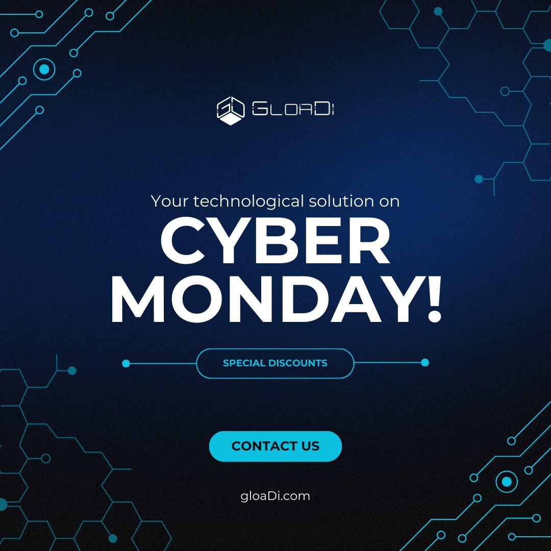 Gloadillc's tweet image. This Cyber Monday, take your business to the next level with exclusive tech discounts. Contact us and don’t miss out.