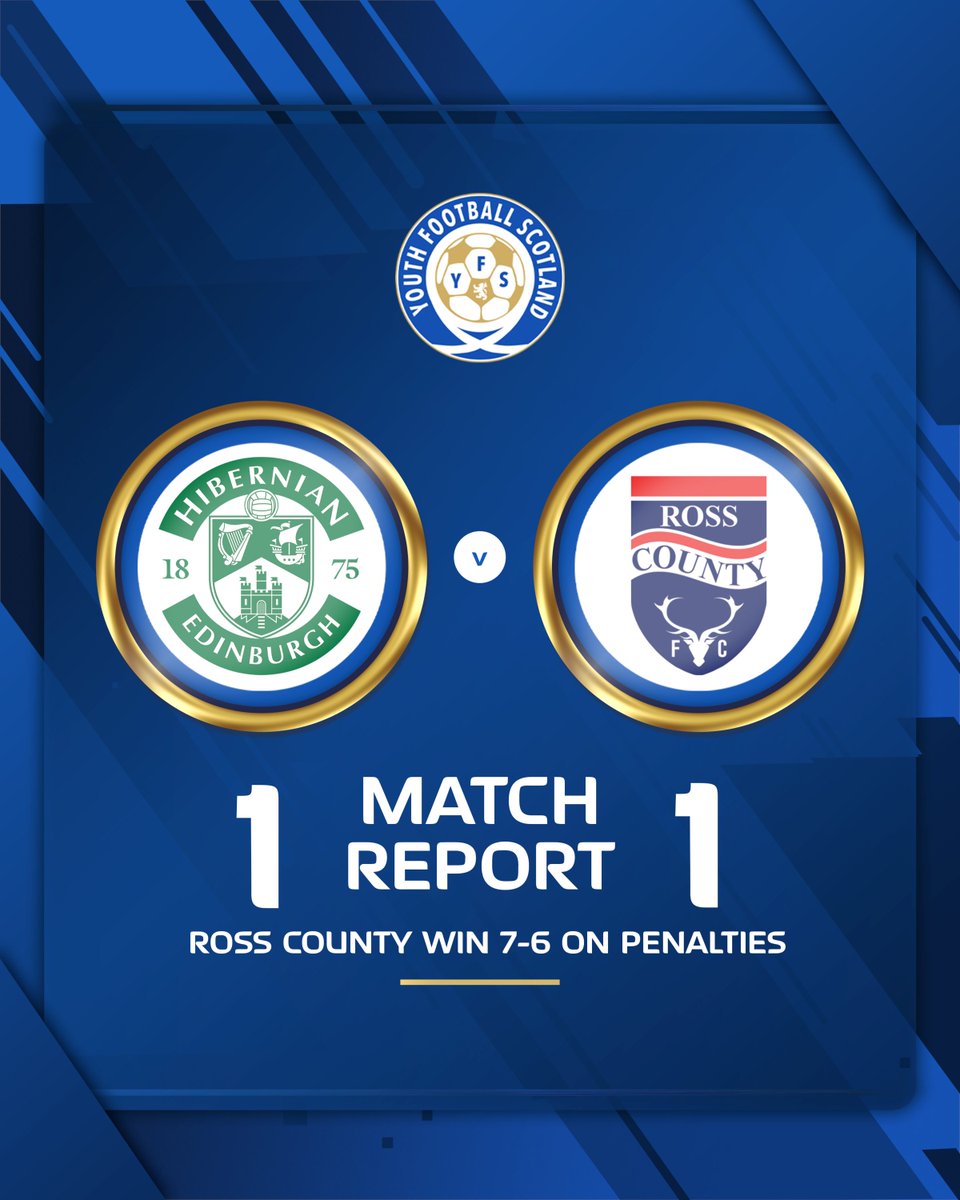 𝗙𝗘𝗔𝗧𝗨𝗥𝗘𝗗 𝗠𝗔𝗧𝗖𝗛 🎙️📝  

<a href="/AaronC037/">Aaron Chauhdry</a> reports on Ross County's agonisingly close Scottish FA Youth Cup victory over Hibernian on penalties.

𝙁𝙪𝙡𝙡 𝙢𝙖𝙩𝙘𝙝-𝙧𝙚𝙥𝙤𝙧𝙩 𝙝𝙚𝙧𝙚 ▶️ yfs.news/hibsrosscounty…