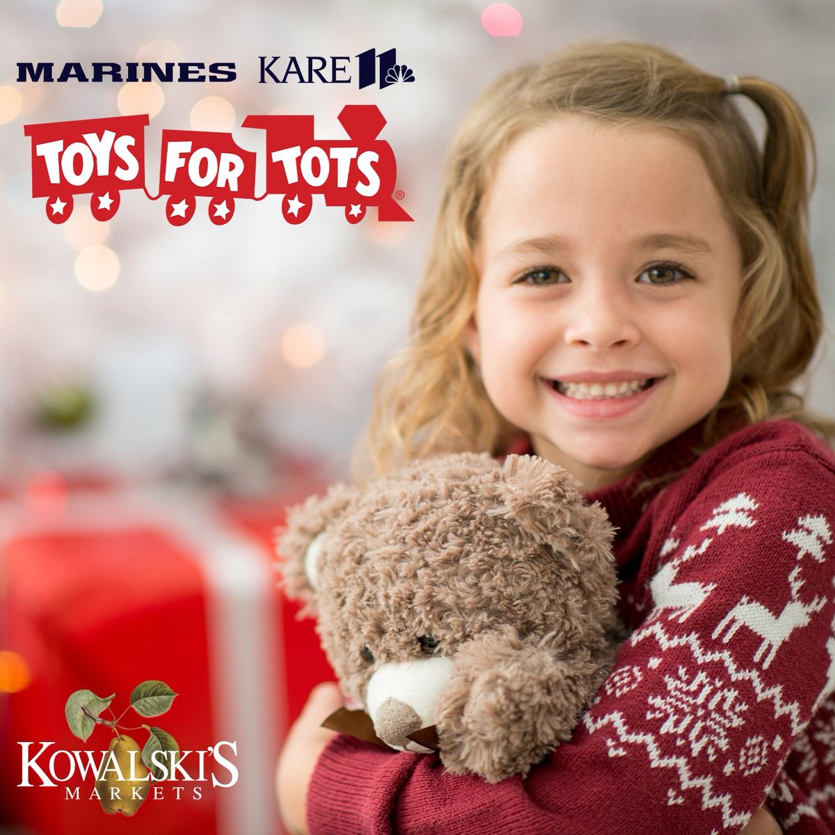 The 2024 Marines' Toys For Tots Twin Cities Drive has begun! We will collect new, unwrapped toys at our markets from December 2-18. Help us reach our goal of collecting 25,000 toys this year. Learn more:

kowalskis.com/articles/toys-…