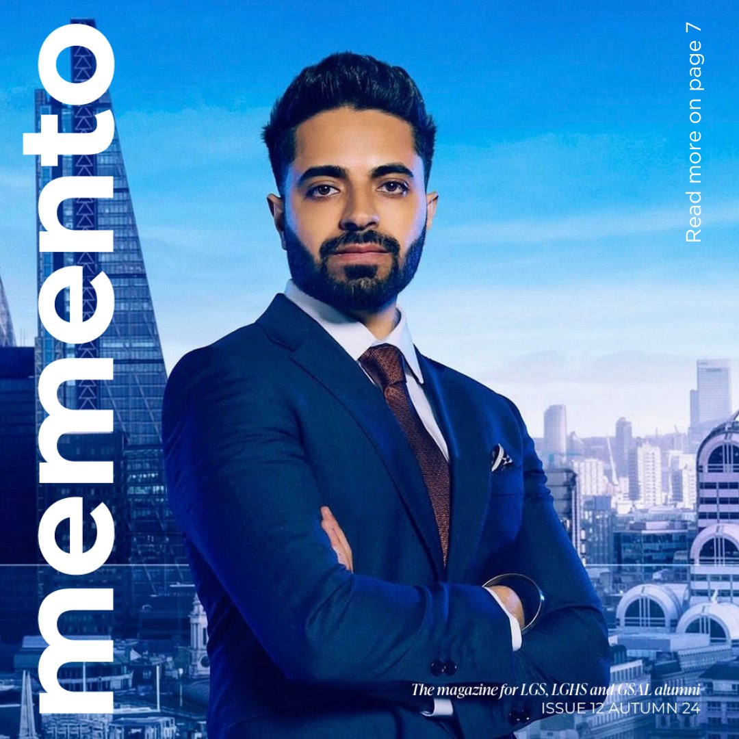 Paul Midha (GSAL12) joined winner Rachel Woolford (GSAL14) in the final five of the hit BBC show The Apprentice. Reflecting on his journey in Memento, Paul says: “If I can do this, I can do anything.”

Read about Paul’s entrepreneurial plans on page 7 👉 tinyurl.com/Memento-Autumn…