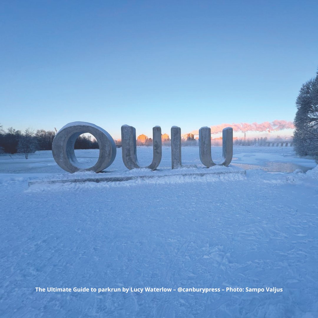 Imagine running through a snowy Finnish forest with stunning winter scenery. ❄️ The Pokkinen parkrun is a truly unforgettable experience. Find out more in The Ultimate Guide to parkrun at canburypress.com #parkrun #Finland #Oulu #Travel #Run