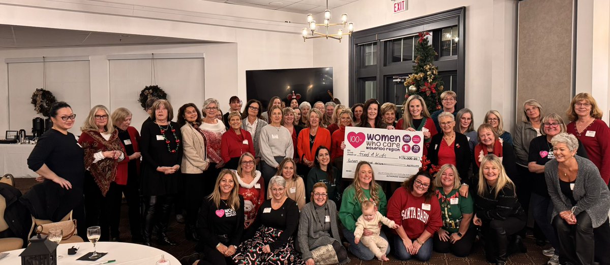jeffchase_'s tweet image. 46th meeting…final of 2024 raising $838,550 over 11 yrs congrats @100WomenKCW…$16,200 donation to @Food4KidsWR what an amazing evening!!!🎉