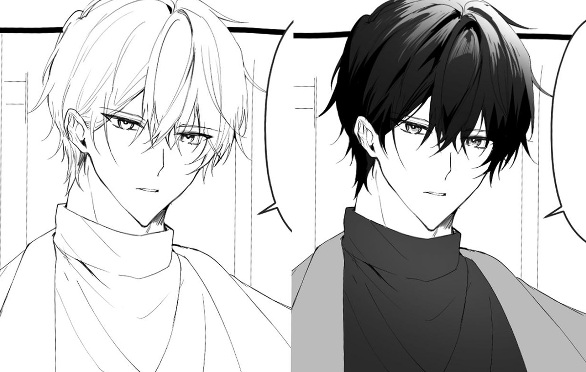 tldr i'm really bad (+hate) at lineart so i've been practicing.. and with some tones too

kinda #efu_oc 