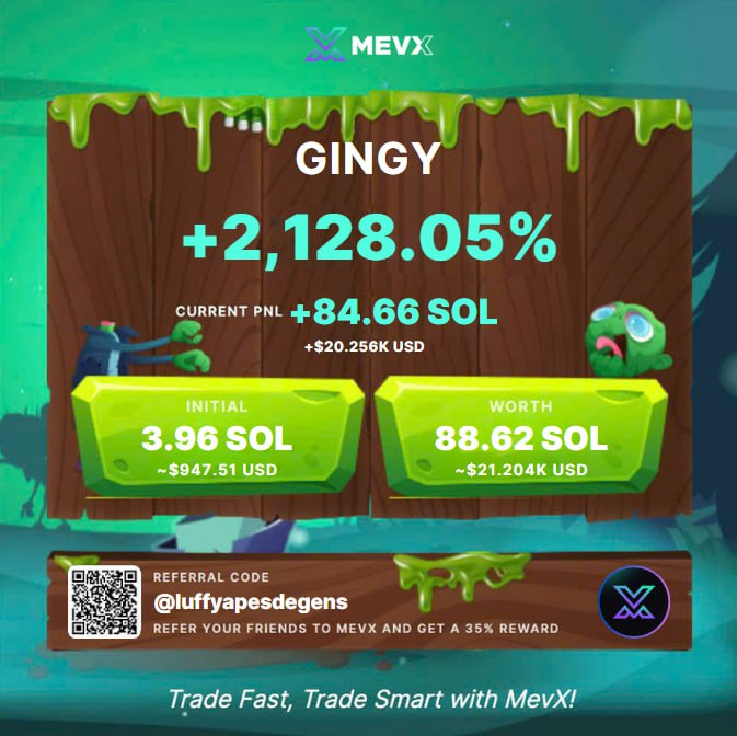 $GINGY / $SOL

23 X - 683K MC

CA:7JRAtm3hGnF4iEeRJdcxBtB5zovzkcd2tgpw6Ns1pump

TG:t.me/Jerrydegenscal…