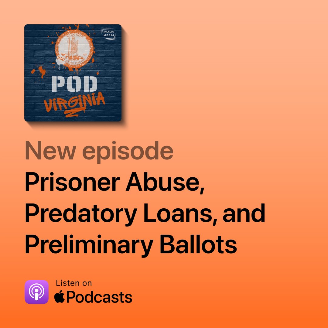 - Inmates set self on fire at Red Onion Supermax in Wise Co. -- protesting abuse: racial slurs, neglect, dog attacks, &amp; maggot-infested food 

- Loan sharks use “rent-a-banks” to dodge interest caps

- Same-day voter registration surges, led by students

apple.co/4eXbpu1