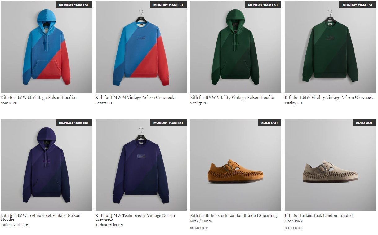 Kith for BMW Vitality Vintage Hoodie（Kith for BMW Vitality
