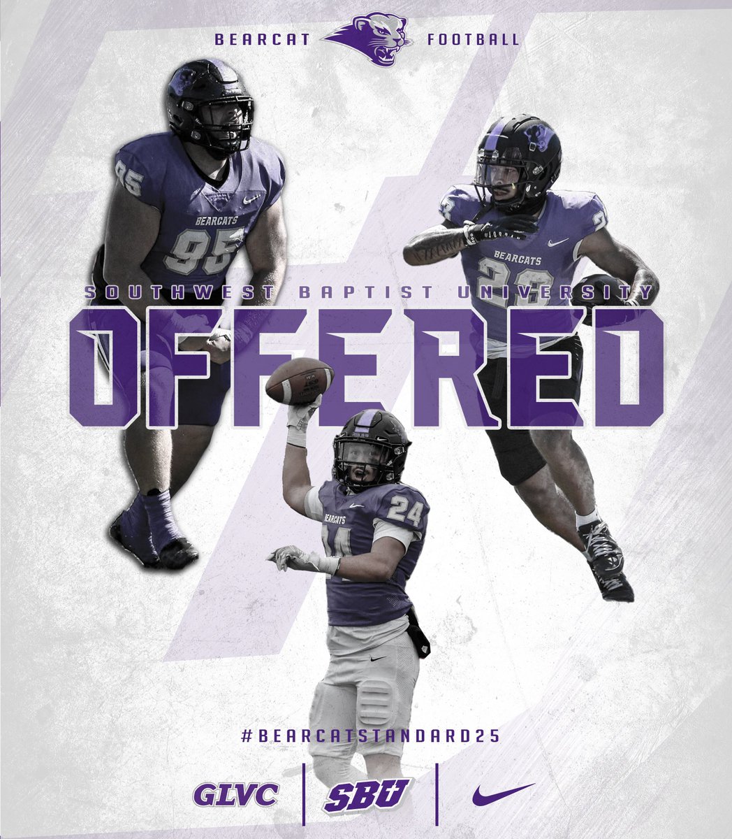 HaydenWolfe25's tweet photo. After a great conversation with @CoachBodway, i’m grateful to receive an offer from Southwest Baptist University!!
@JPRockMO @borgia_football @Coach_Clardy https://t.co/gr2duK3RgG