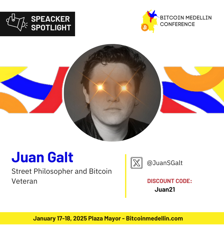BTCMedellinConf's tweet photo. 🔥 @JuanSGalt – Bitcoin researcher and advocate! Join #BitcoinMedellin to dive into the future of decentralized finance. 

📅 Jan 17-18, 2025 
#BitcoinResearch https://t.co/PKavi1jLIQ